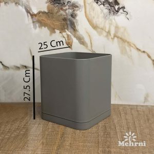 گلدان مکعبی دهنه 25 سانتیمتر (کد 104/25B)