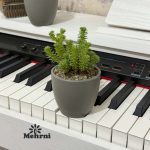 101.7.5----GRAYگلدان گرد منحنی